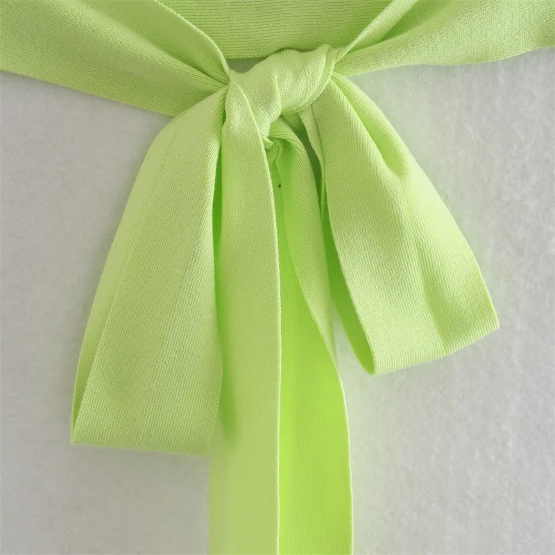 

Women 2021 Fashion Sexy Halter Solid Color Short Vest Sleeveless Hem Tether Knit Tops Streetwear