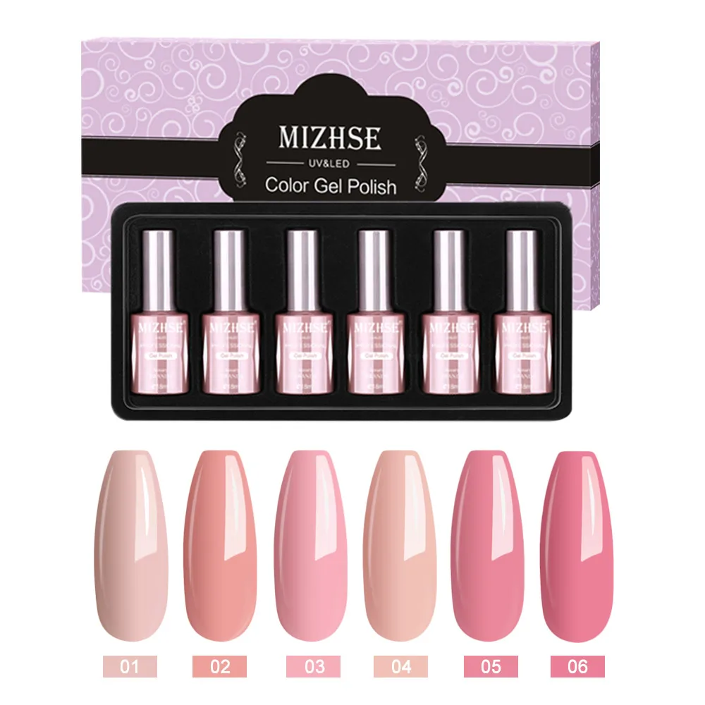 P04 MIZHSE, 18 мл, Гель-лак, Гель-лак, УФ-гель, светодиодный, лампа, Гель-лак, дизайн ногтей, 6 шт. в наборе, горячая Распродажа, лак, смола, цвет, грунтовка - Цвет: P04