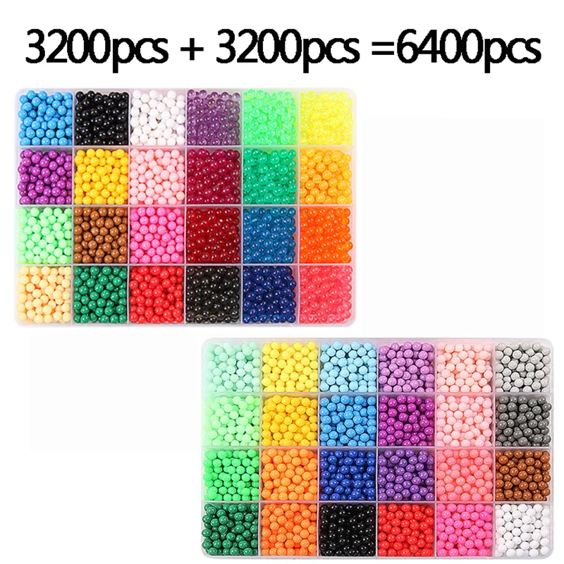12000 штук 30 цветов 5 мм Набор для создания водных рисунков головоломки из магических шариков Кристалл DIY 3D ручной работы для детей.