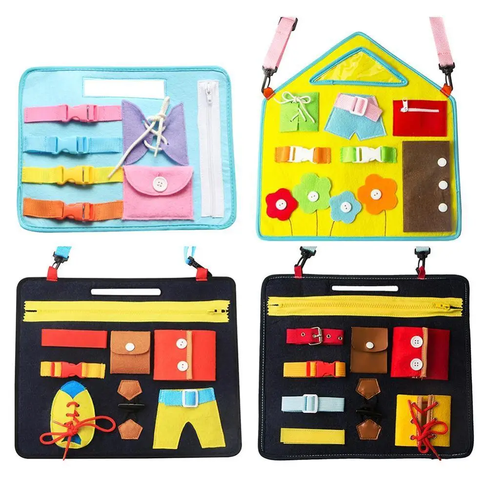 

Детская занятая доска Монтессори, базовые навыки, навыки жизни, обучающая доска для обучения, Обучающие игрушки