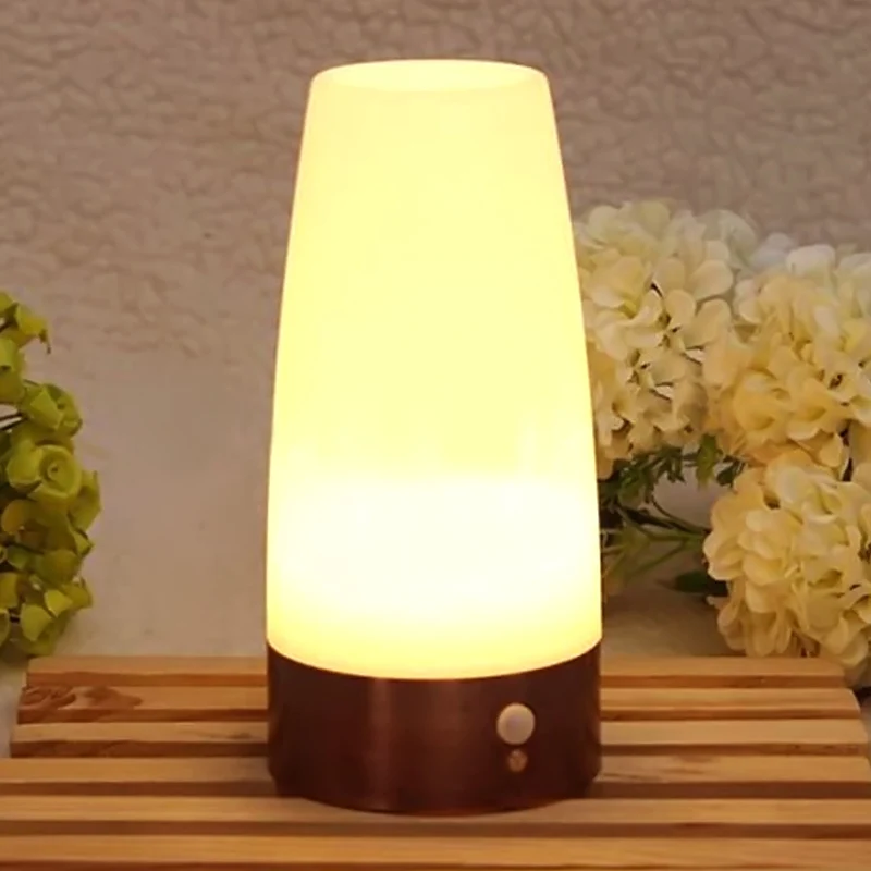 

LED Table Lamp with PIR Motion Sensor Battery Operated Motion Sensor Table Night Light TY53