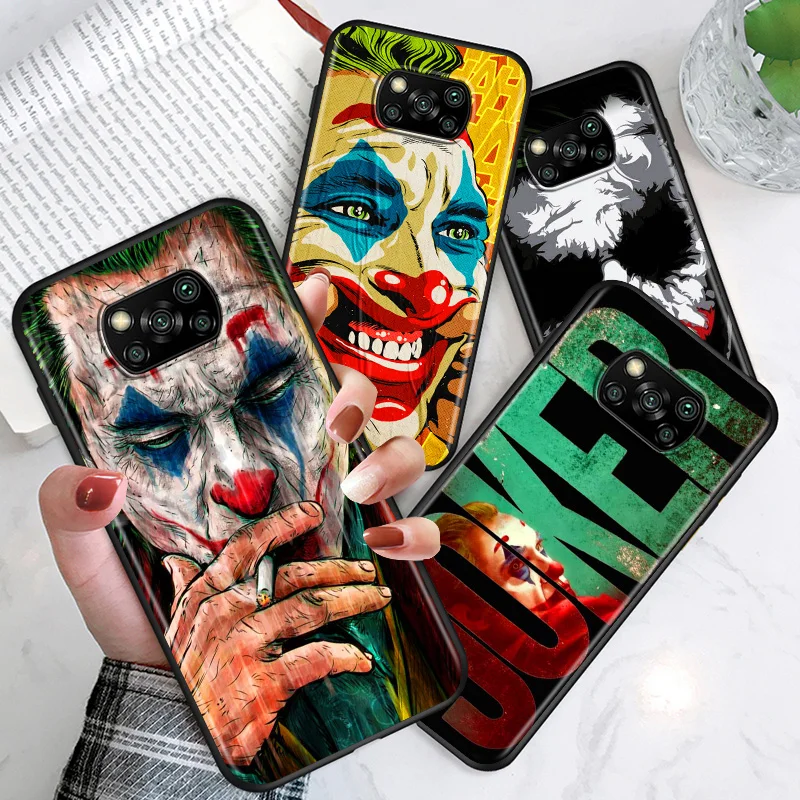 

Dark Knight Joker Karta For Xiaomi Poco C3 M3 M2 X3 NFC X2 F2 Pro F1 F3 Mi Play Mix 3 A2 Lite A1 5X GT Black TPU Phone Case