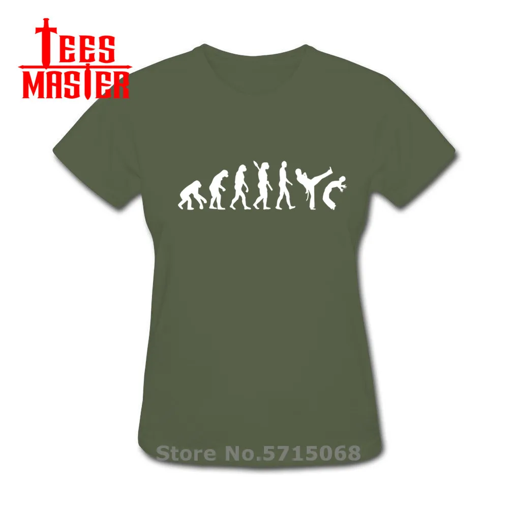 Эволюция Капоэйра Бразилия танцевальная команда Fashion футболки женские Китайский