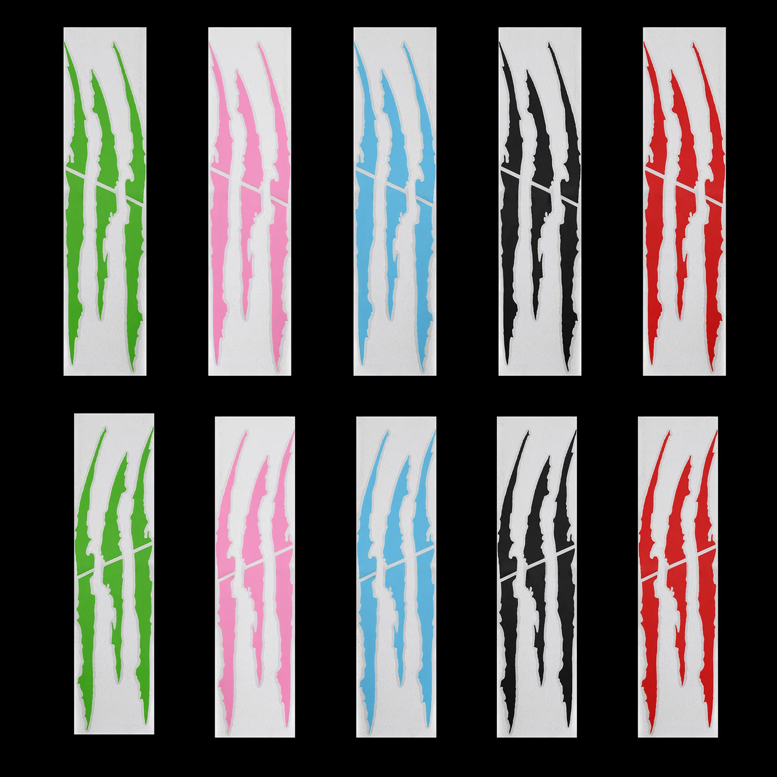 37 см * 9 забавные Автомобильная наклейка светоотражающая Монстр полоска от