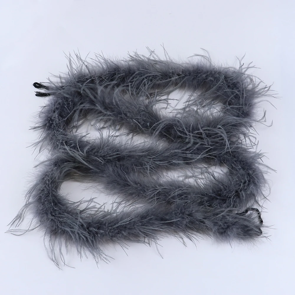 Оптовая продажа 10 метров пушистые натуральные страусиные перья боа Юбки Костюмы