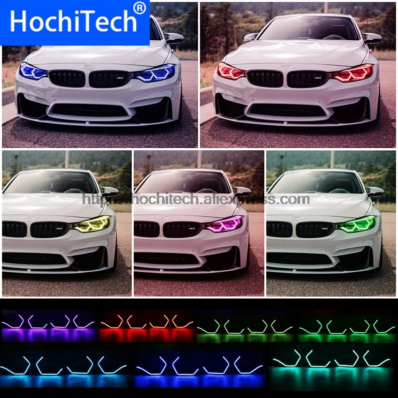 WIFI RGB многоцветная концепция M4 Iconic стиль светодиодный комплект Angel Eye для BMW 4 серии
