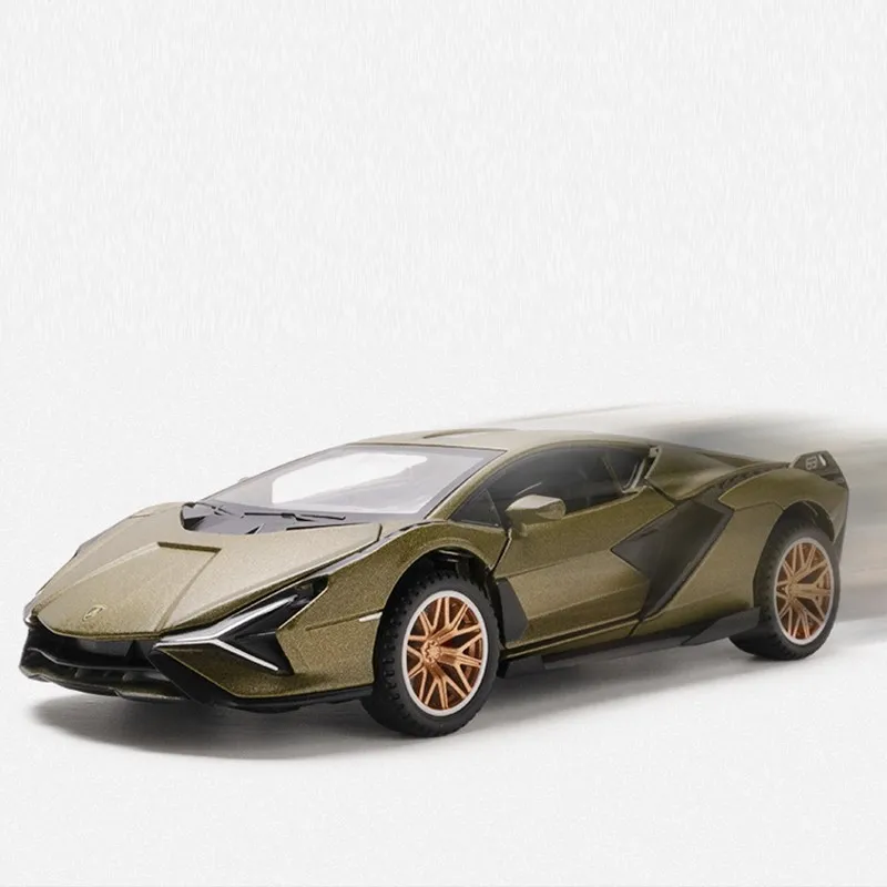

1:32 Die cast Lamborghini Sian Alloy Car Medol Chidlren Sound Ang light Metal Diecasts & Toy Vehicles Kids Boys Present