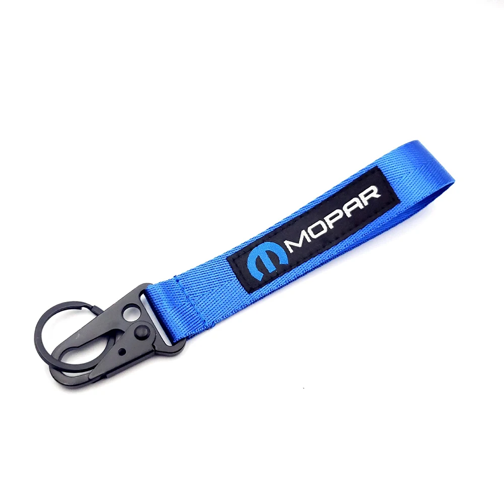 

VEHICAR MOPAR Key Ring Strip Auto Keychain Trailer Belt Backpack Embroidery Nylon Key Holder For JDM Lovers