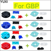 yuxi for gameboy pocket for gbp console replacement ab buttons d pad on off button with conductive rubber silicone pad