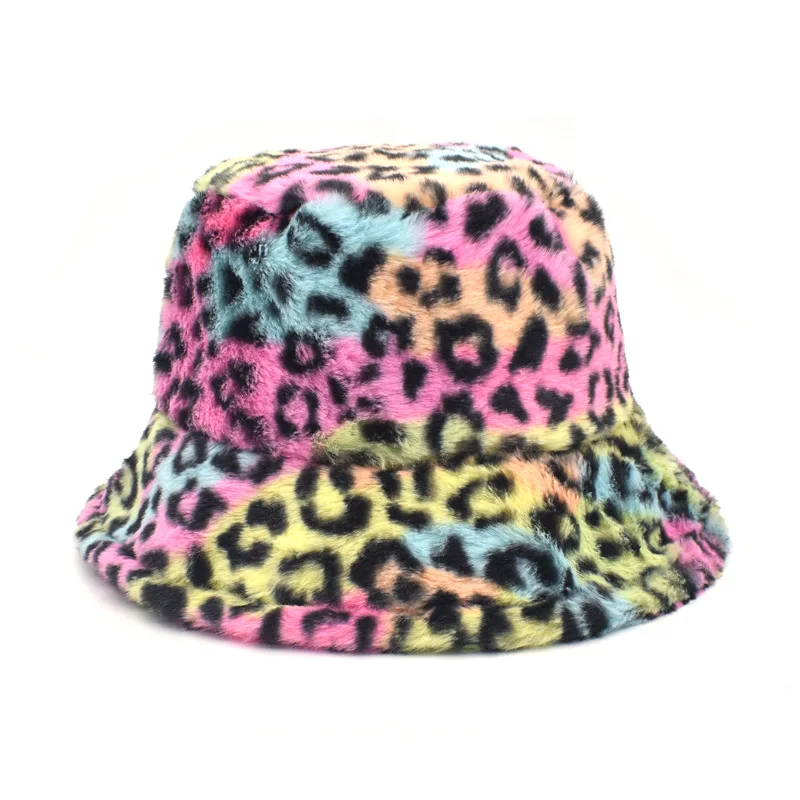 

Autumn and winter cow pattern fisherman's hat