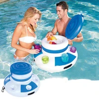 inflatable water ice bucket beer drink supplier pool float swimming float for adult raft swim ring summer water fun pool toys