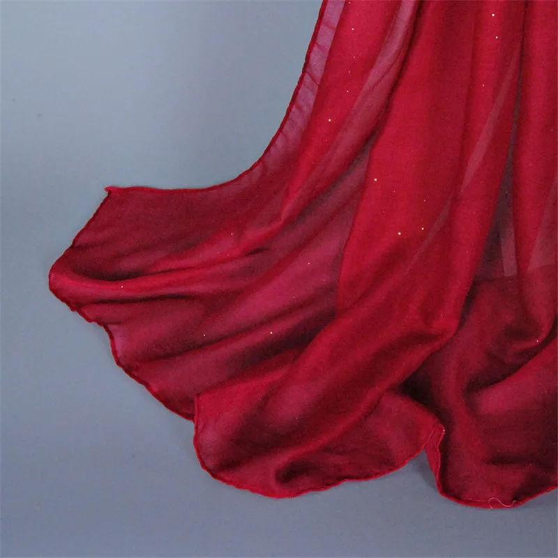 Мусульманский хлопковый льняной шарф с градиентом 90*180 см | Тематическая одежда и