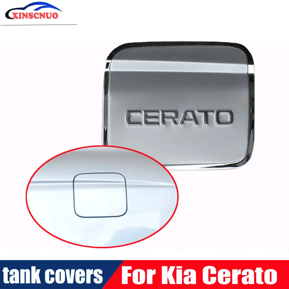 

Metal Outside Oil filler door Fuel tank cap For Kia Cerato Fuel tank covers outer cover Filler cap