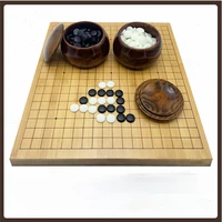 high quality go chess portable decoration board games for children go chess weiqi wood board scacchiera chess set luxury