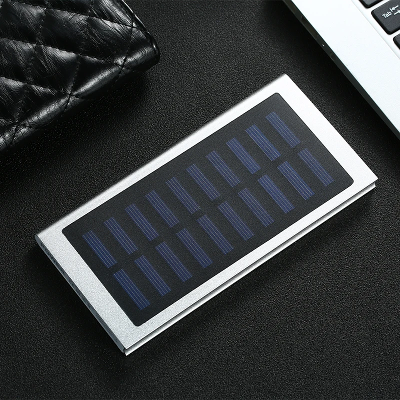 30000mah Солнечный внешний аккумулятор 2 USB LED Портативный мобильный телефон