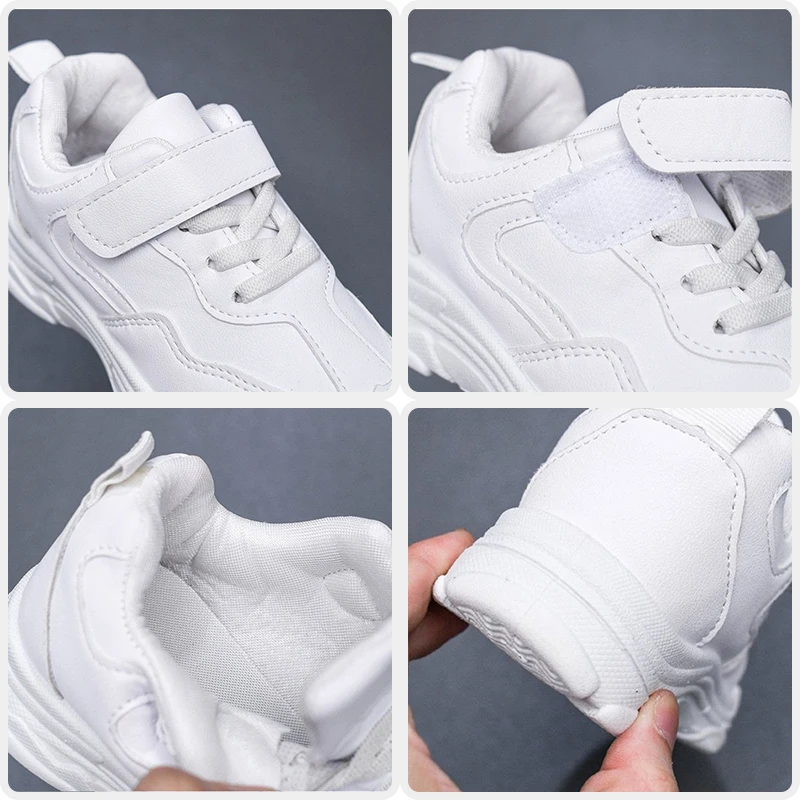

Spring Autumn Children Sneakers Running Sports Trainers Boys Girls Casual Students Sneakers Classic Kids School Soft White Shoes