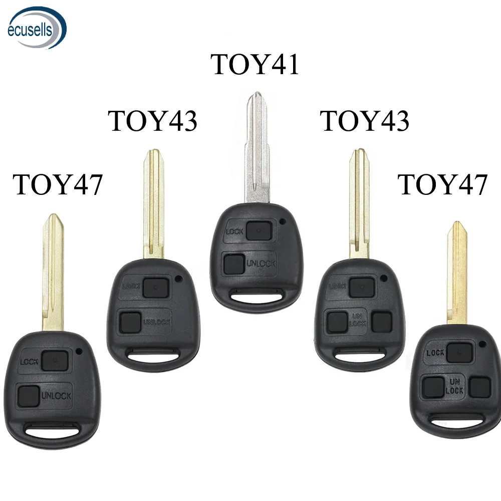 2/3 кнопки TOY41/TOY43/TOY47 Сменный Чехол для Toyota Yaris Hiace Corolla Avensis Camry