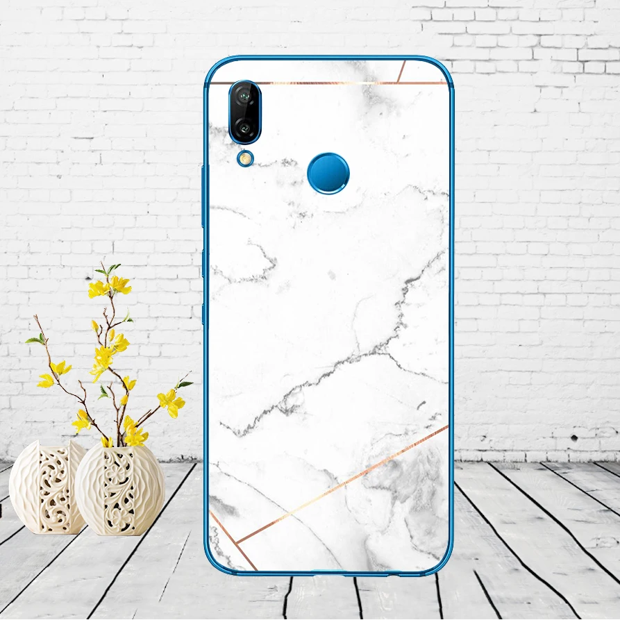 44DD мраморный камень Мягкий силиконовый чехол для Huawei P9 P10 P20 P30 Lite mate 10 20 PRO lite p smart чехол - Цвет: 11