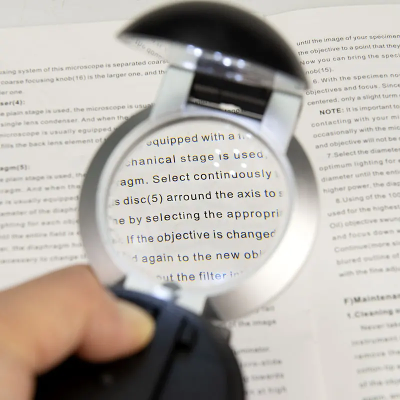 3X Карманная Лупа с подсветкой Складная лупа светодиодный светильник ремонт