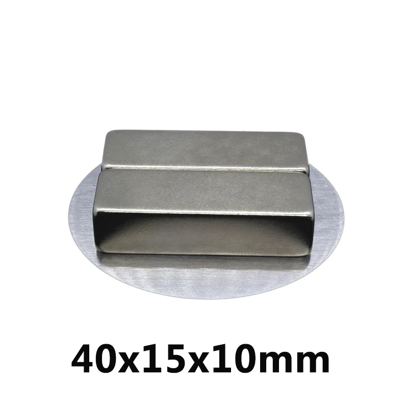 1/2/3 шт 40x15x10 мм N35 Сильный квадрат неодимовый магнит мощный Блок Редкоземельные