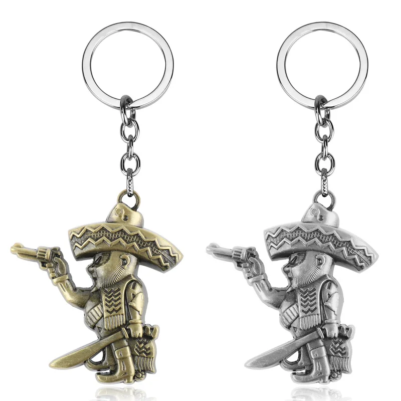 

Punk MC Bandidos Bandits Keychain Biker Motorcycle Enthusiast Fans Party Jewelry Mens Accessories