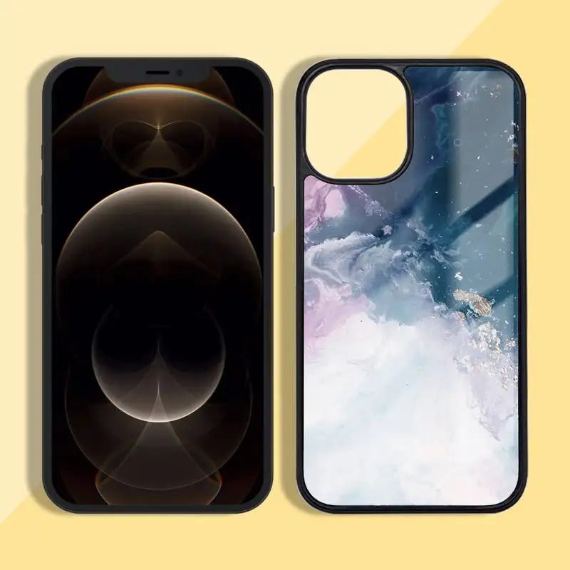 

Marble pattern Phone Case Silicone TPU+PC For iPhone 11 12 mini Pro MAX 5 6 7 8 Plus Samsung Note20 10 Plus S7 8