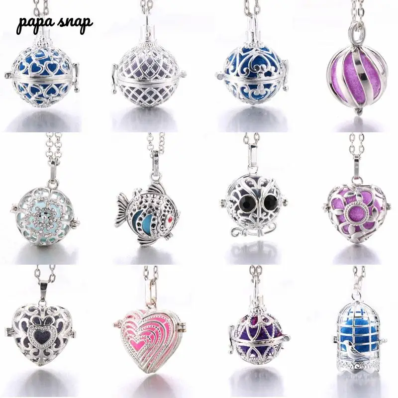 Ароматерапия ювелирные изделия в виде совы сердца Цепочки и ожерелья