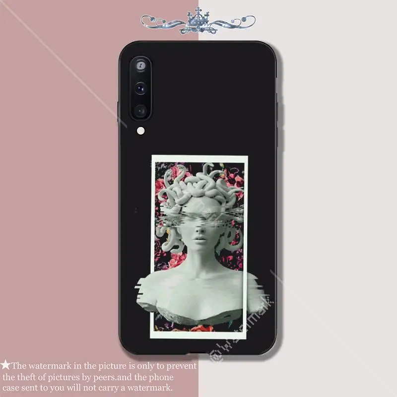 Чехол для Samsung Galaxy A 01 11 20 30 31 40 50 51 70 71 80 81 91 силиконовый чехол со статуей Давида Моны