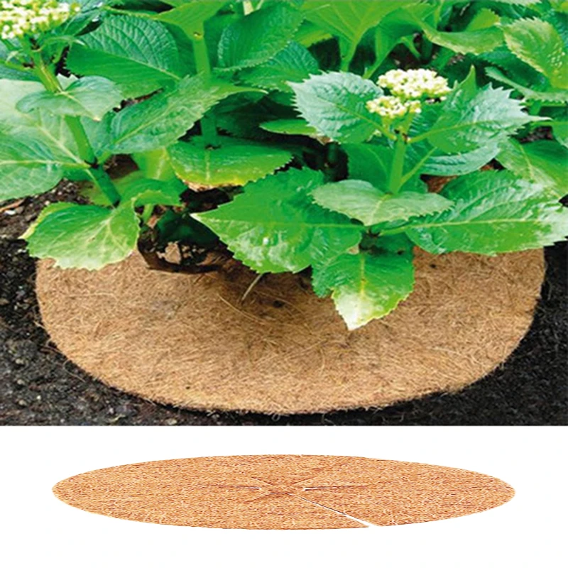 

Coir Mat for Gardening Coconut Mulch Cover Mulch Disc Plant Cover Mulch Disks Frost Protect Cold Protect Winter Mulching Plants