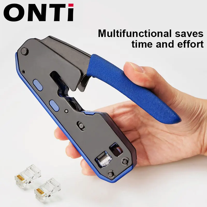 ONTi RJ45 инструмент rj45 сеть обжимных инструментов щипцы для зачистки резак Ethernet