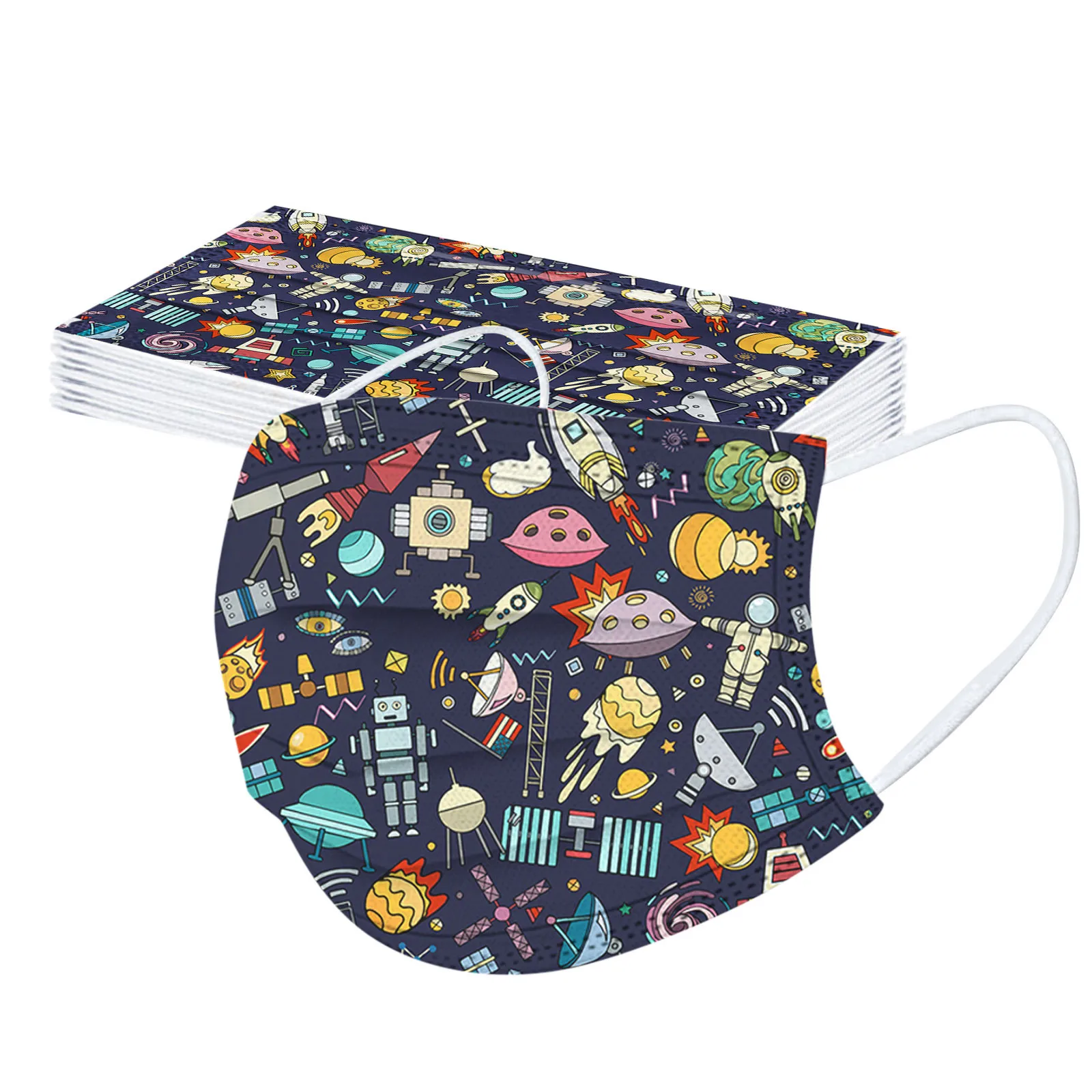 10-50 шт. одноразовые Мультяшные маски для косплея | Тематическая одежда и униформа