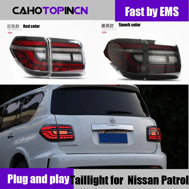 Автомобильный Стайлинг светодиодный фонарь для Nissan Patrol Y62 2012-2018 задние фонари