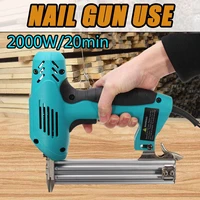 doersupp electric straight nail gun 10 30mm high power 220v 2000w heavy duty woodworking tool electrical staple nail