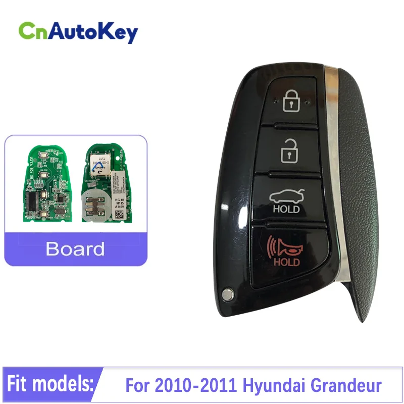 CN020153 Original for Hyundai Azera 2013 Smart key Fob 4button 433MHZ control remote