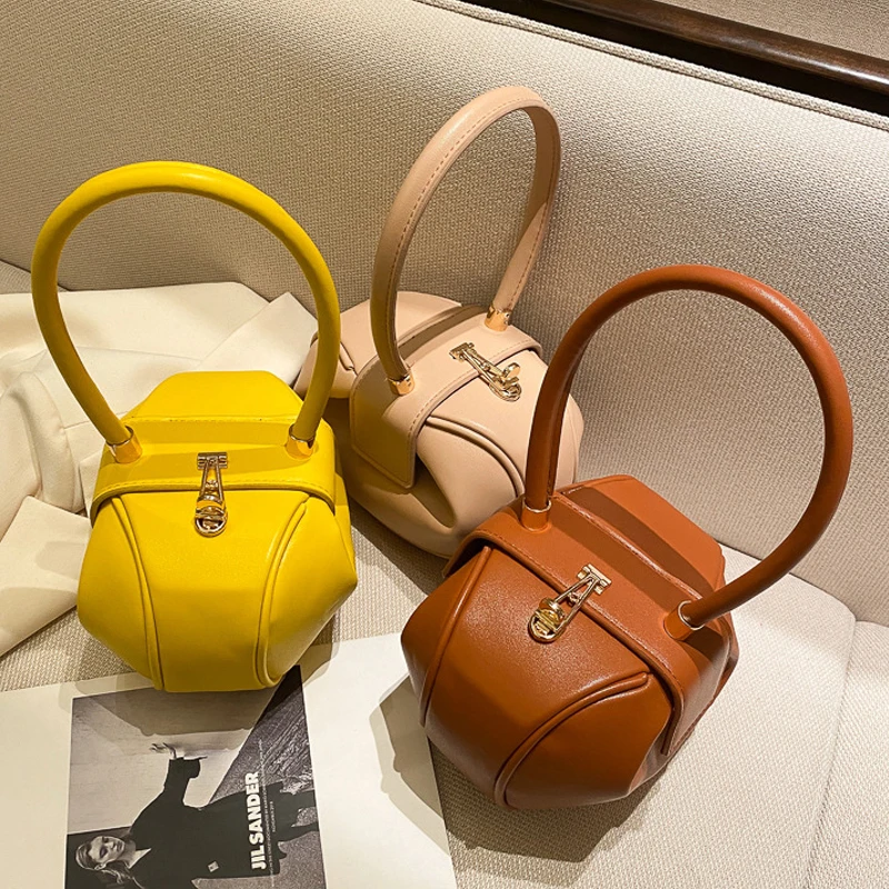 Retro Female Dumpling Bag Round Handbag Lady Designer Fashion Shoulder Bags Luxury Messenger Pack Party Packs Cosmetic Bag 2021