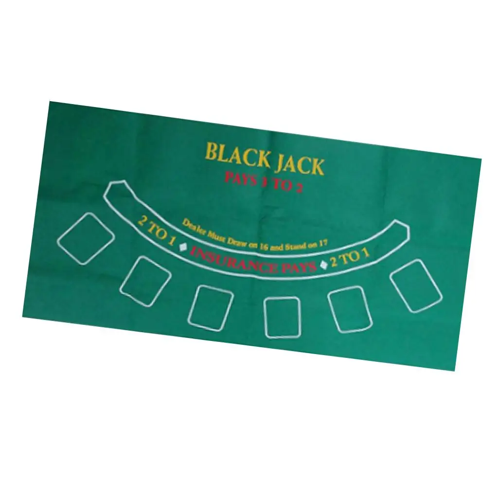 

24" X 47" Roulette Casino Table Felt Tablecloth Board Game Layout Craps Mat