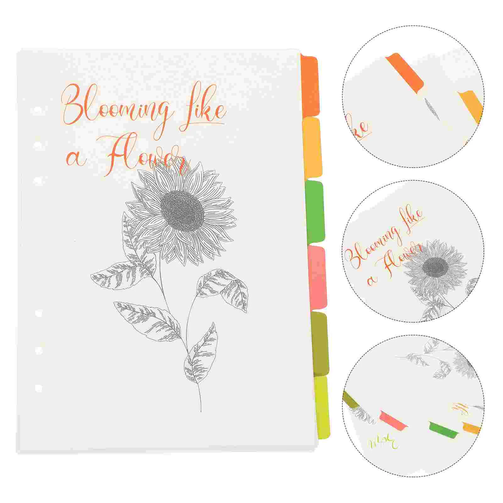 

1 Set of Colored Sorter Labels Colorful Labels Binder Dividers for Students