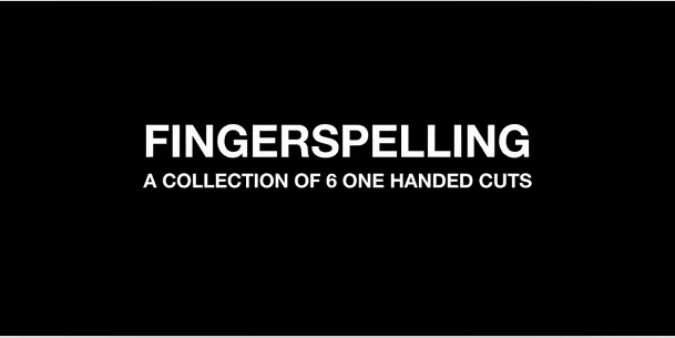 

Fingerspelling by Tobias Levin & Oliver Sogard - magic tricks