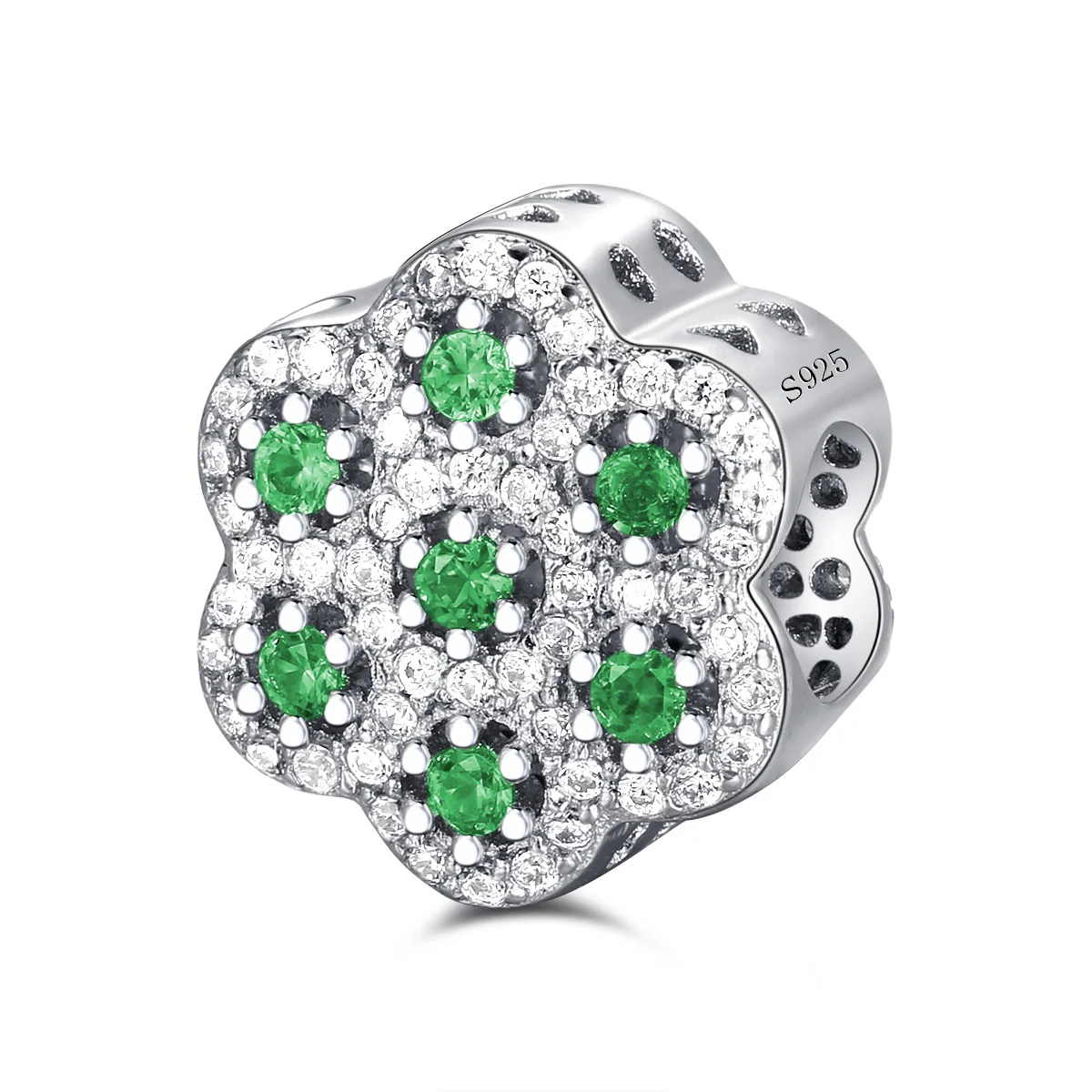 

Diy 925 Sterling Silver Beads Charms Green Color Crystal Beads for Women DIY Pandora Charms Bracelets & Bangles YBD197