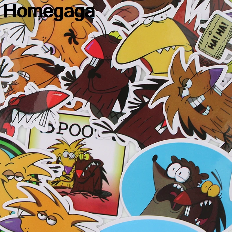 20 шт. наклейки Homegaga с забавными мультяшными животными для ноутбука скейтборда