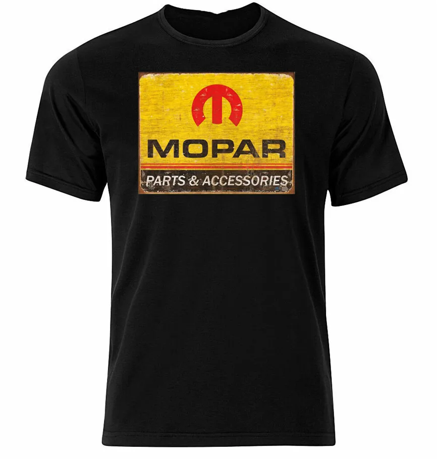 Mopar Iv Graphic хлопковая футболка с коротким и длинным рукавом свободного размера