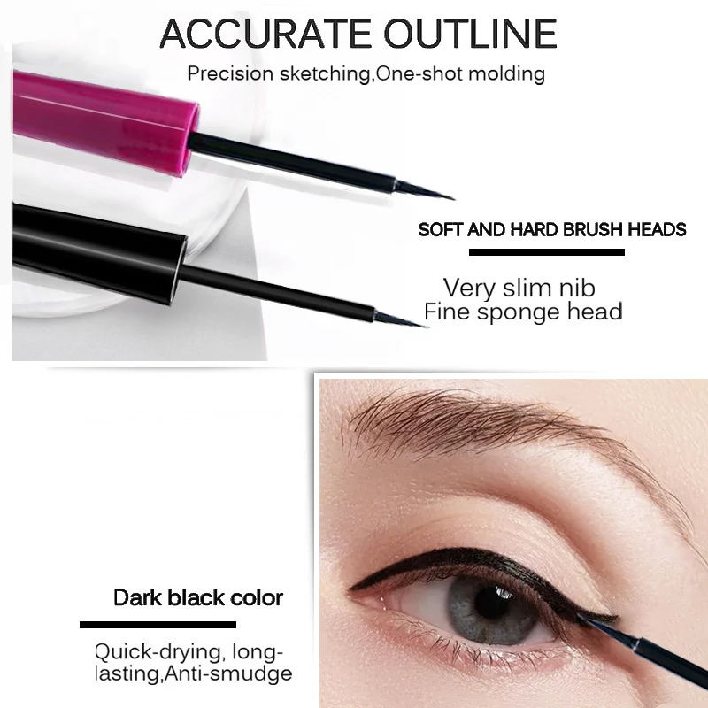 SANIYE водостойкая жидкая подводка для глаз карандаш супер Черная Подводка Ручка