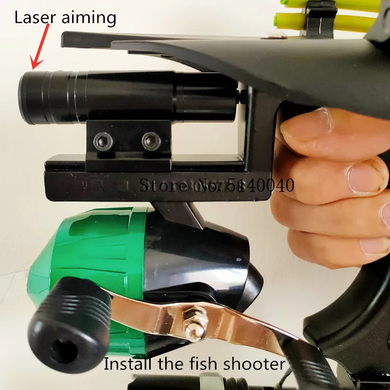 

New Outdoor Sling Shooting Fish Slingshot Precision Arrow Shooting Archery Bow Catch Fish Slingshot with Rubber Band Set 2021