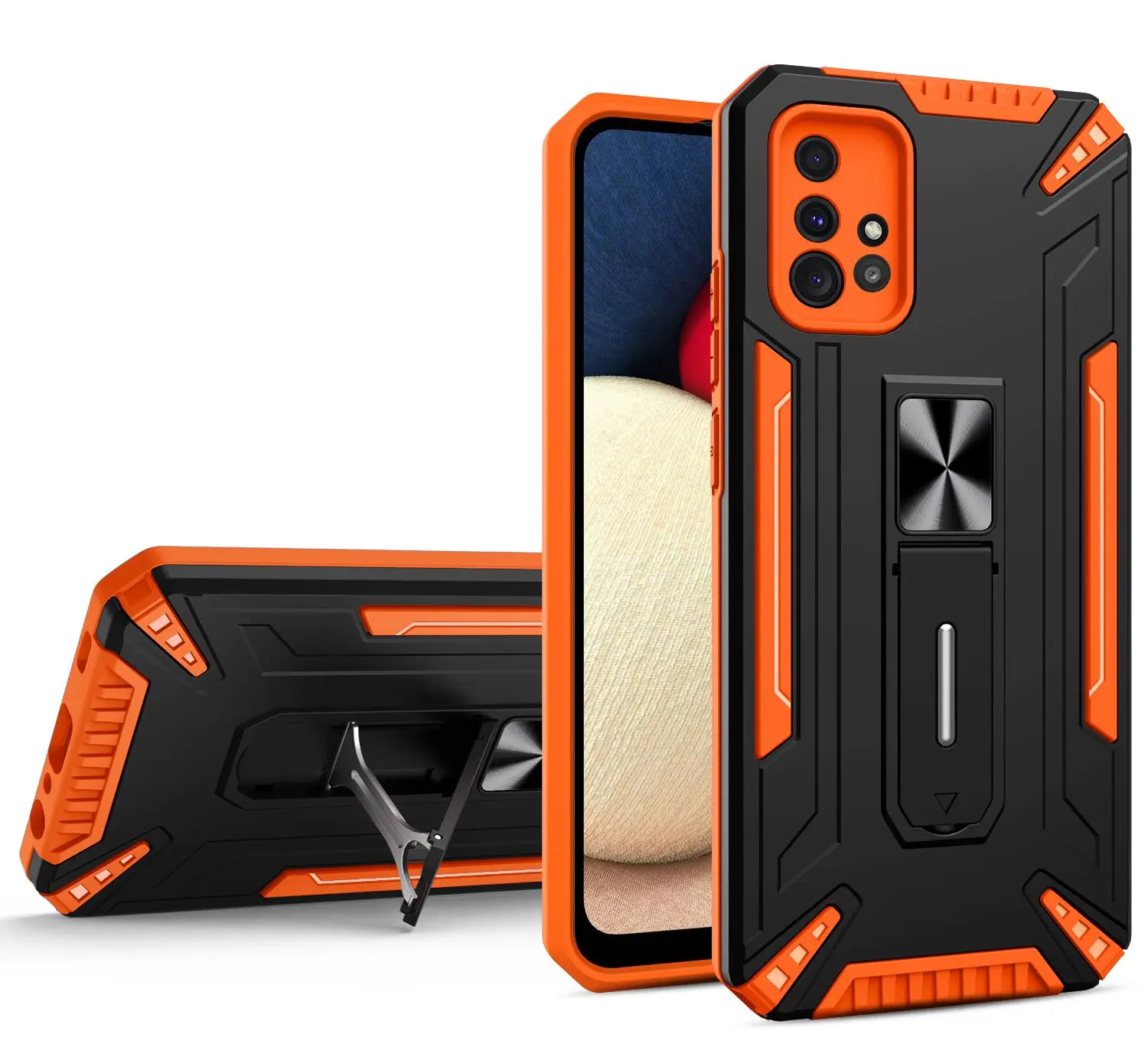

Phone Case For Samsung Galaxy M11 M10 M31S M31 M21 M30S M02S M02 M32 F22 M51 F62 M62 M12 F12 Armor Rugged Shockproof Stand Cover