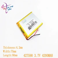 liter energy battery size 427590 407590 3 7v 4200mah tablet with protection board for tablet pcs pda digital products