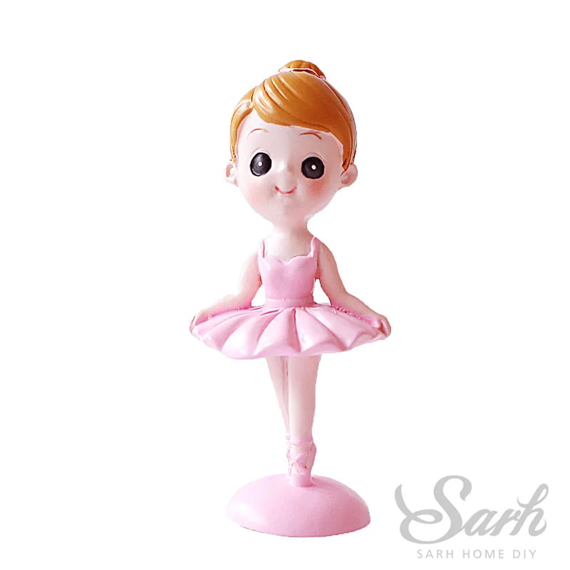 Благородные балетные украшения для девочек торта на день рождения золотые волос