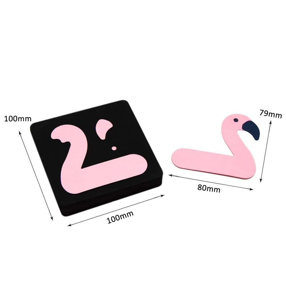 

Деревянные Вырубные штампы «сделай сам», искусственная кожа, ручная работа, животные, фламинго, подходит для больших выстрелов