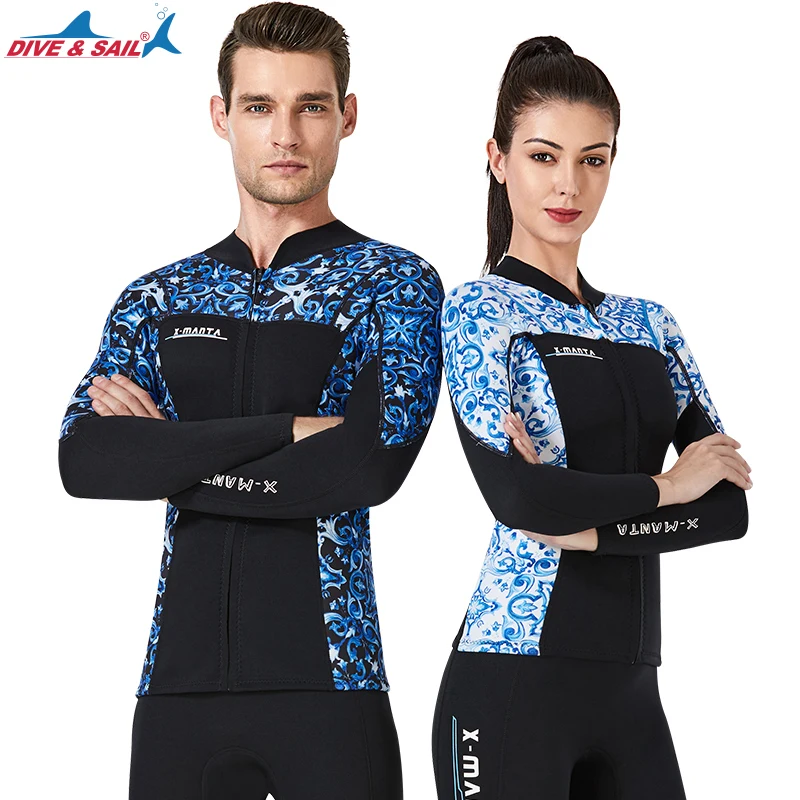 Men's Wetsuit Jacket Pants 1.5mm Neoprene Surfing Leggings for Diving Snorkeling Spring Swimming Top Bottom Women | Спорт и