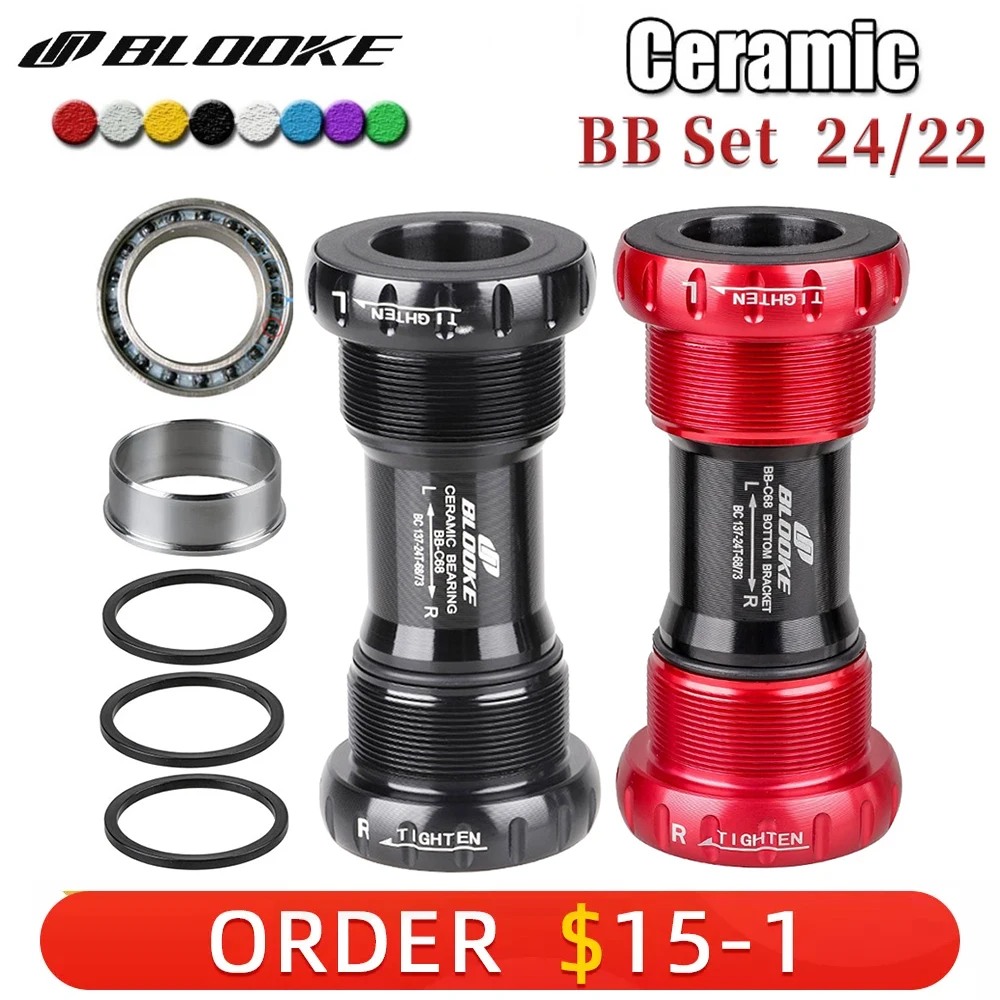 Керамический Нижний кронштейн для велосипеда BLOOKE MTB 24 22 мм BB C68 набор подшипников