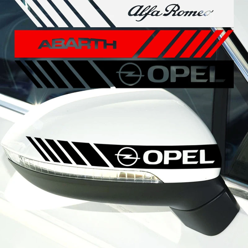 

2pcs Car Rearview Mirror Sticker Auto Goods For Ford Escape Kuga Mondeo Ecosport Fiesta Focus 2 3 MK1 MK2 Fusion Car Accessories